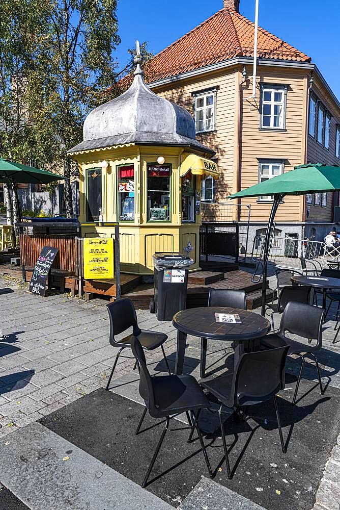 Pedestrian zone of Tromso, Norway, Europe