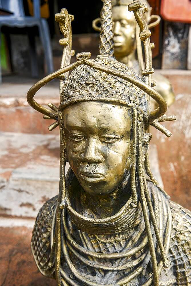 Copper souvenirs, Benin city, Nigeria, Africa