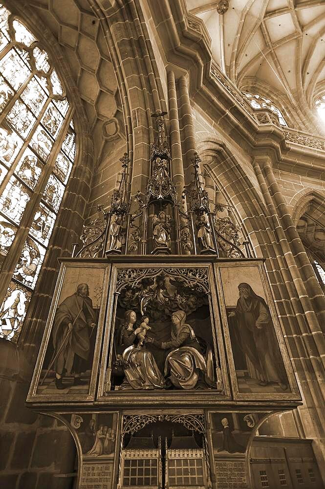 The Annen Altar, 1510, by Hans von Kulmbach, 1480-1522, Lorenzkirche, Nuremberg, Middle Franconia, Bavaria, Germany, Europe