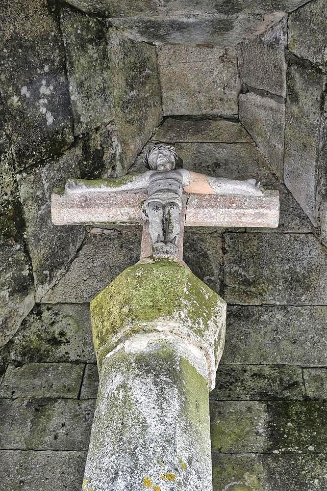 Our Lord of Good Death Cross, Statue of Christ on the Cross, Trancoso, Serra da Estrela, Portugal, Europe