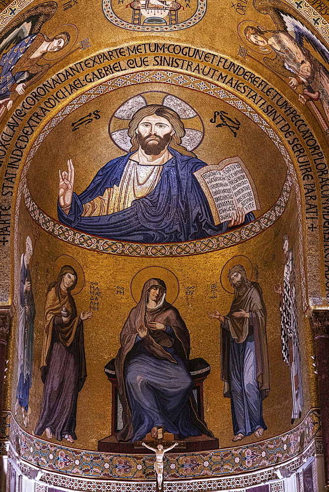 Cappella Palatina, Palace Chapel, Court Chapel of the Palazzo dei Normanni, Palermo, Sicily, Italy, Europe