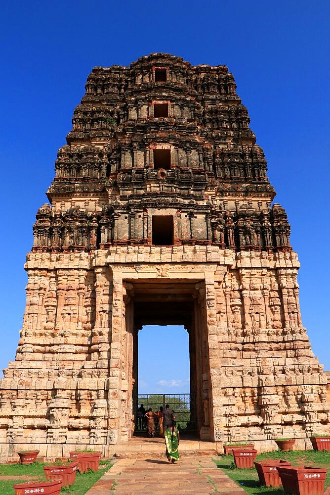 A monumental tower, Indian Temple, Gandikot, Andhra Pradesh