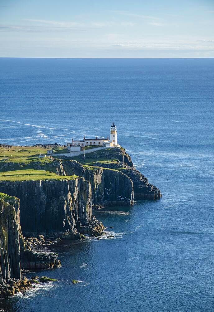 Neist Point, Lighthouse, Isle of Skye, Inner Hebrides, Scotland, United Kingdom, Europe