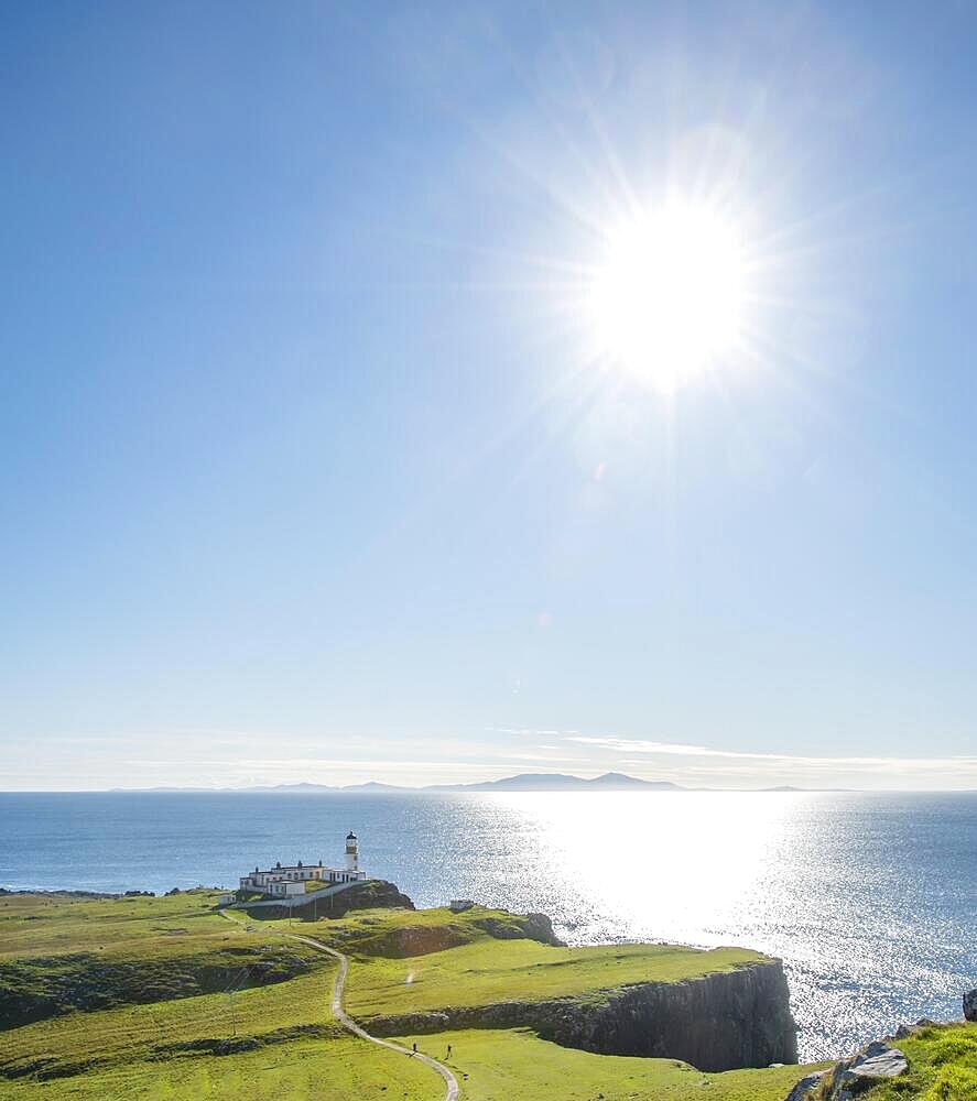 Neist Point, Lighthouse, Isle of Skye, Inner Hebrides, Scotland, United Kingdom, Europe