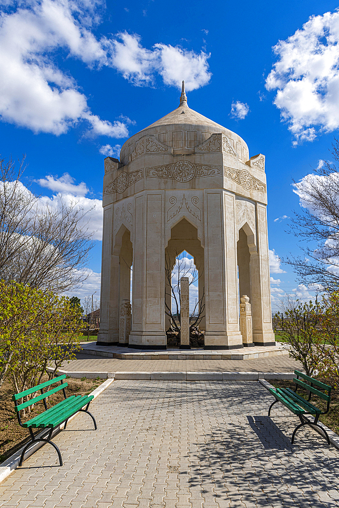 Mausoleum in Saray-Juek ancient settlement, Atyrau, Kazakhstan, Asia