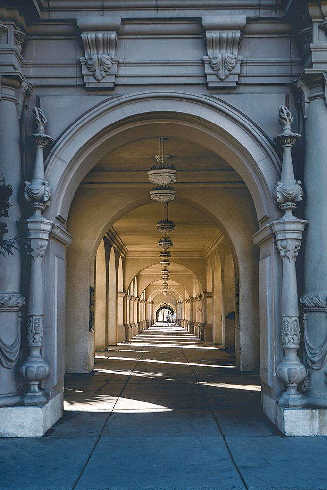 Walkway at Balboa Park in San Diego, California