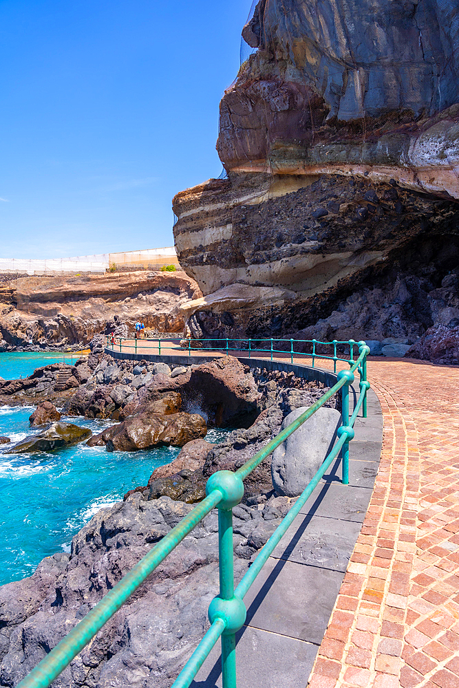 Promenade at Abama beach on the west coast of Tenerife, Canary Islands
