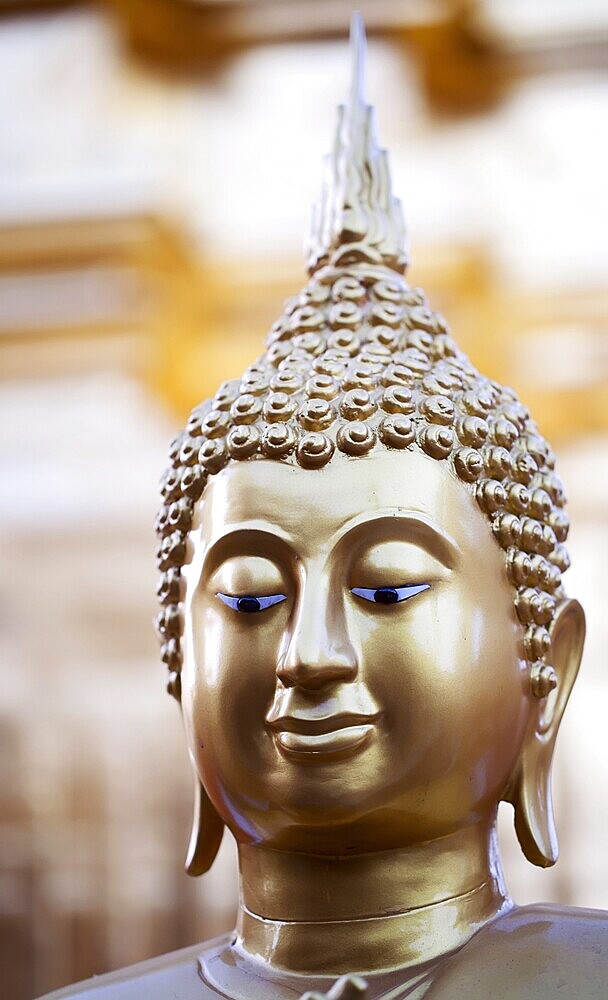 Head of Buddha statue in Doi Suthep Wat in Chiang Mai