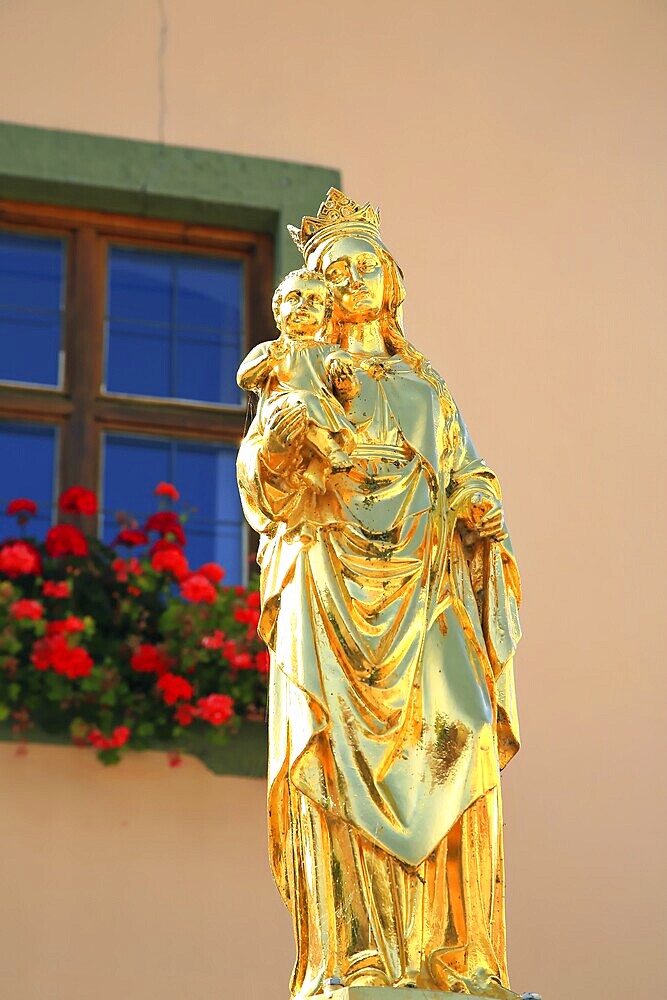 The statue of the Virgin Mary is a sight in Riedenburg