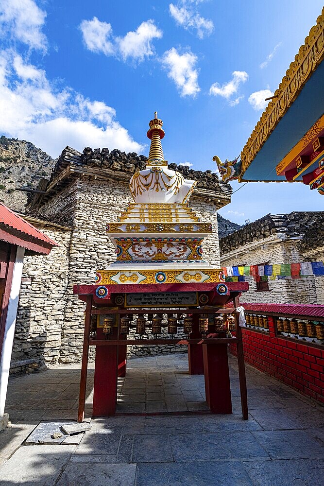 Historical village of Marpha, Jomsom, Nepal, Asia
