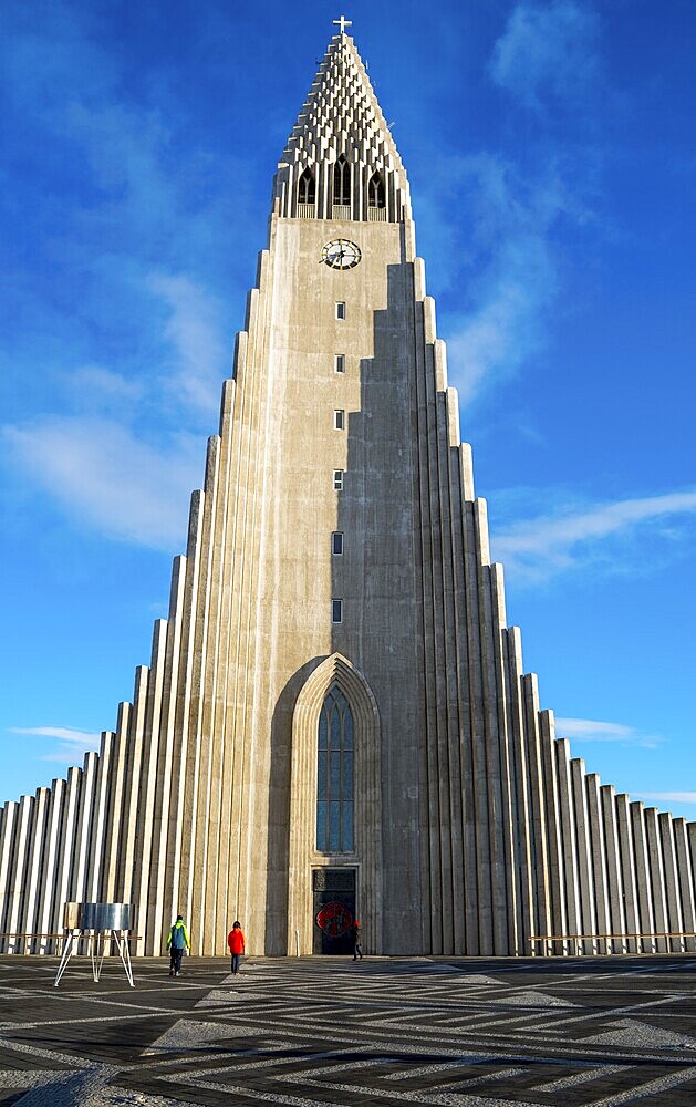 Hallgrímskirkja or church of Hallgrímur, Reykjavík, Höfuðborgarsvæðið, Iceland, Europe