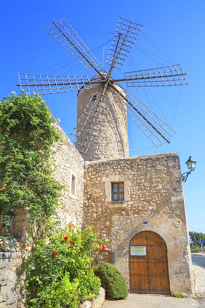 Windmill in Sineu, Mallorca, Spain, Europe
