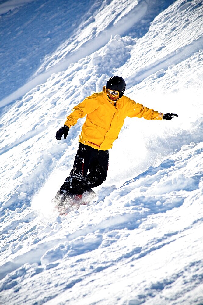 Snowboarder on the slope