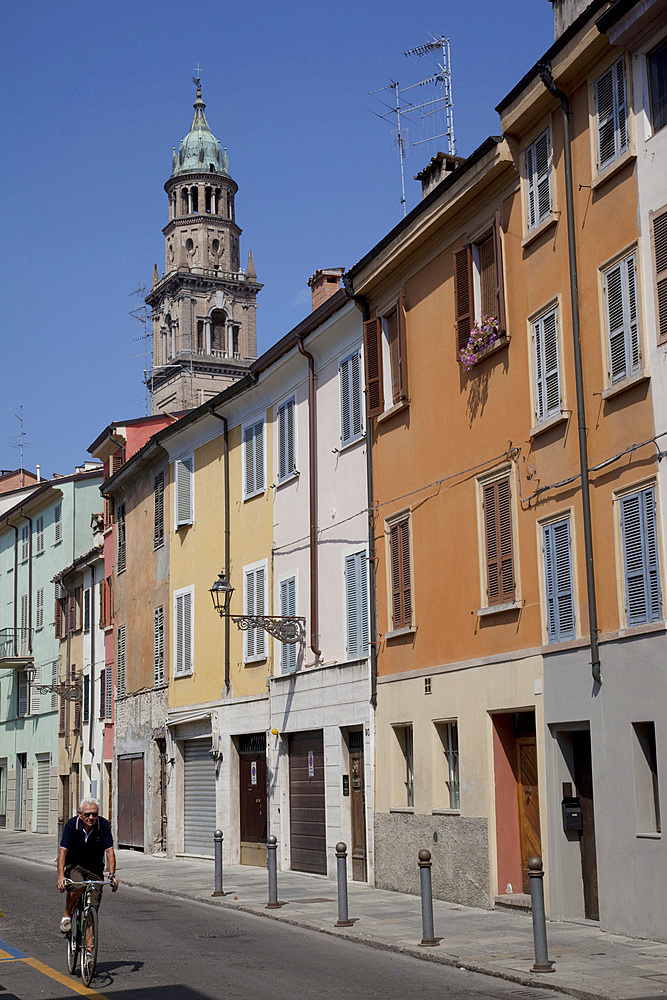 Colourful architecture, Parma, Emilia Romagna, Italy, Europe