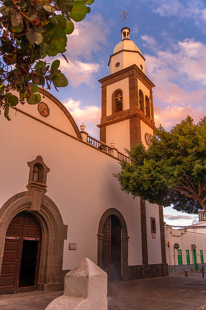 View of Obispado Diocesis de Canarias Church, Arrecife, Lanzarote, Canary Islands, Spain, Atlantic, Europe