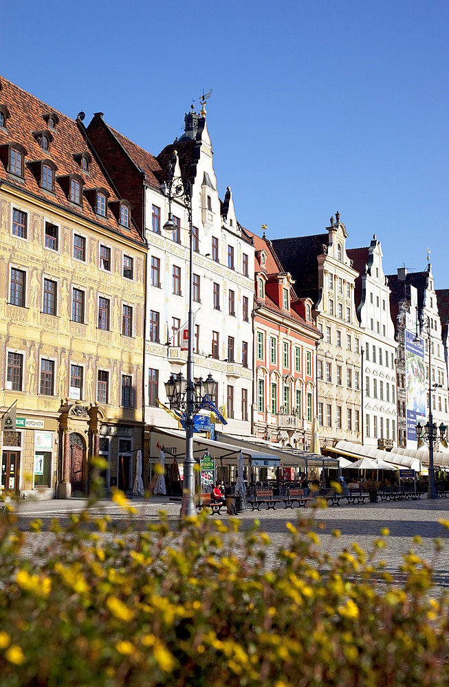 Market Square, Old Town, Wroclaw, Silesia, Poland, Europe