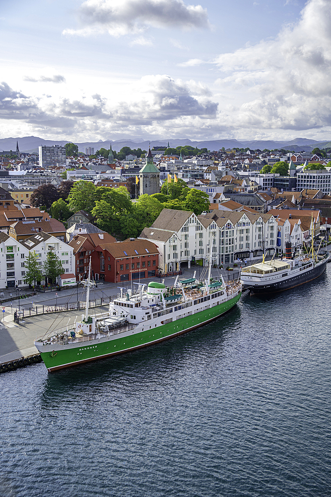 Aerial view of Stavanger skyline during daytime, Stavanger, Norway