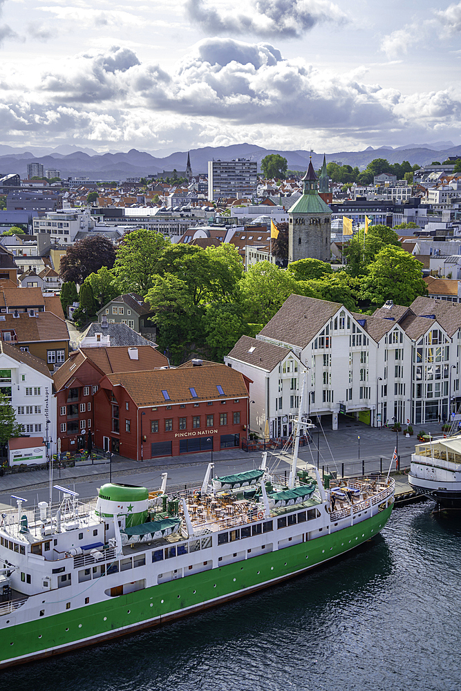 Aerial view of Stavanger skyline during daytime, Stavanger, Norway