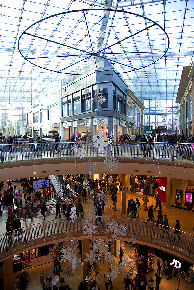 Christmas, Bullring Shopping Centre, City Centre, Birmingham, West Midlands, England, United Kingdom, Europe