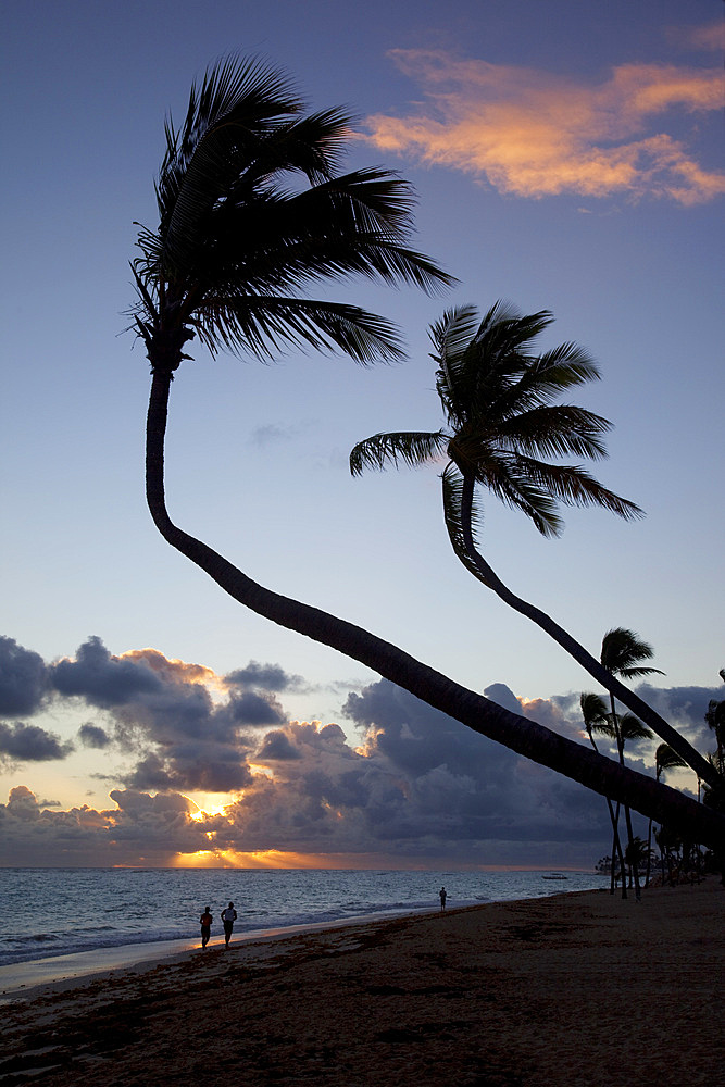 Bavaro Beach at sunrise, Punta Cana, Dominican Republic, West Indies, Caribbean, Central America