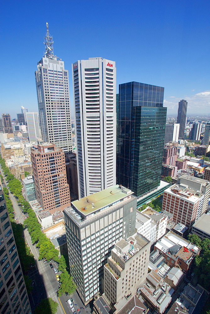 View from Sofitel Melbourne on Collins, Melbourne, Victoria, Australia, Pacific