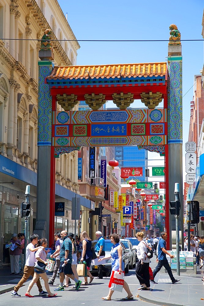Entrance to Chinatown, Melbourne, Victoria, Australia, Pacific