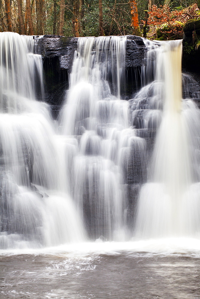 Goitstock Waterfall in Goitstock Wood, Cullingworth, Yorkshire, England, United Kingdom, Europe