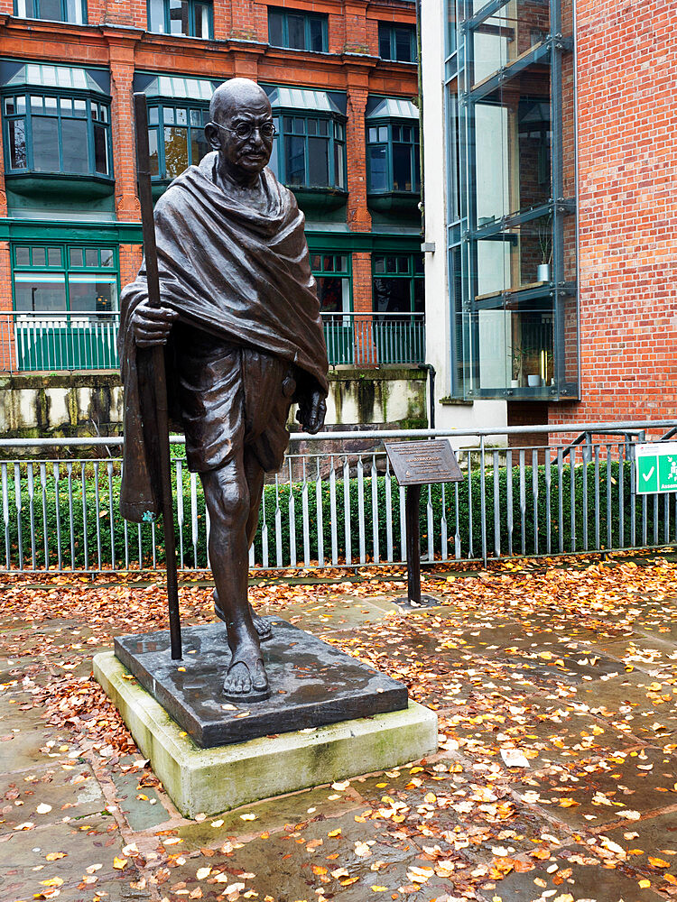 Mahatma Gandhi Statue, Manchester, England, United Kingdom, Europe