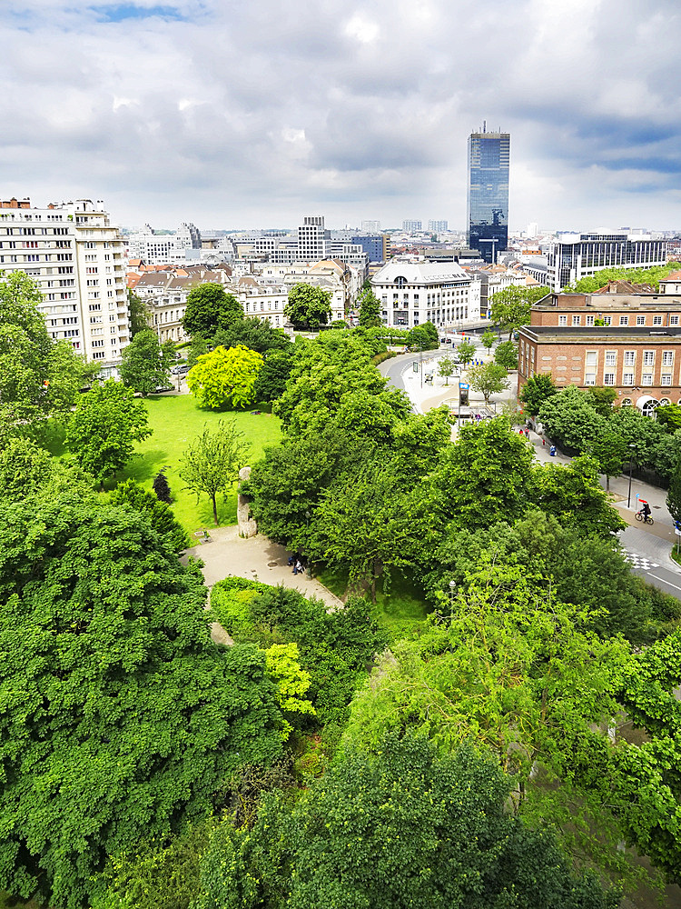 View from Porte de Hal, Brussels, Belgium, Europe