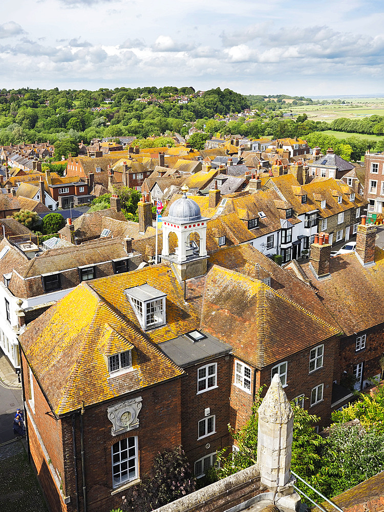 Rye Rooftops from St Marys Church in Rye East Sussex