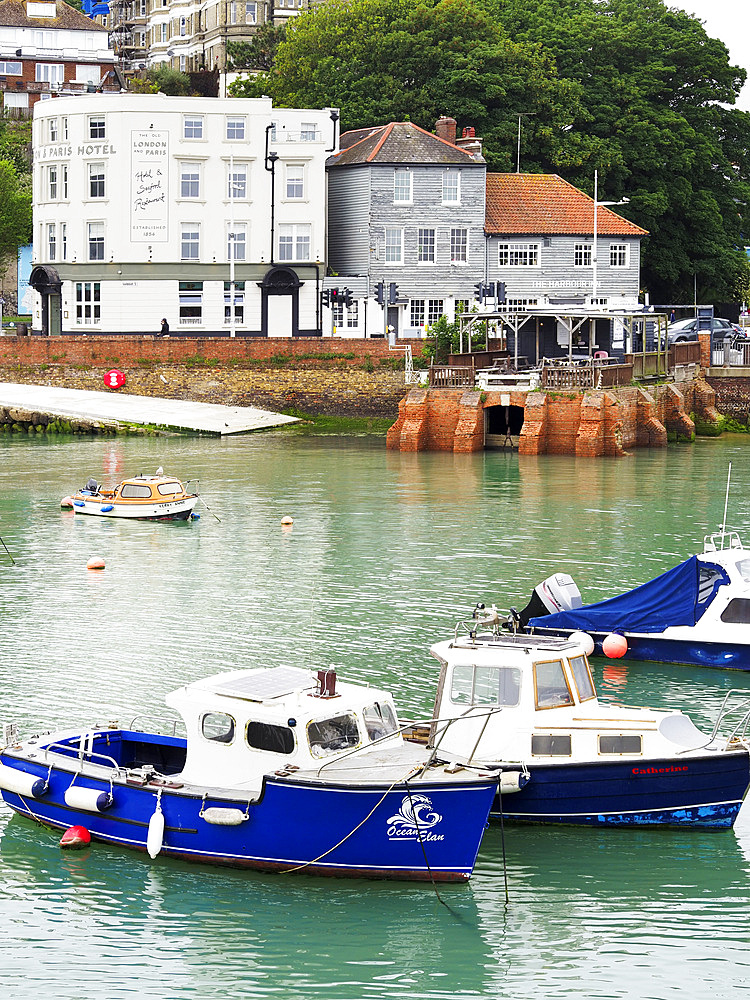 Boats at Folkestone Harbour Folkestone Kent