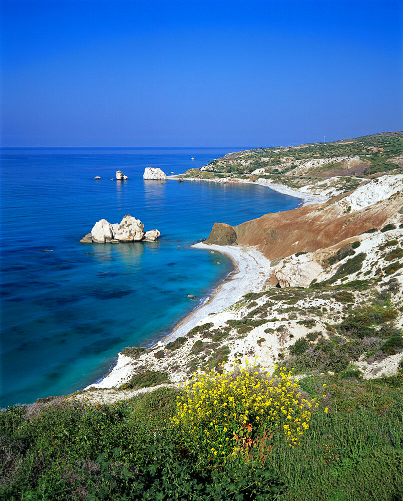 Aphrodite's Rock, Paphos, UNESCO World Heritage Site, South Cyprus, Cyprus, Mediterranean, Europe