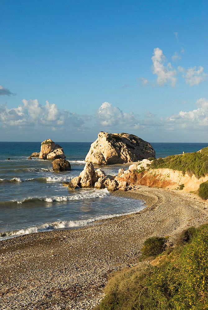 Aphrodite's Rock, Paphos, UNESCO World Heritage Site, South Cyprus, Cyprus, Mediterranean, Europe