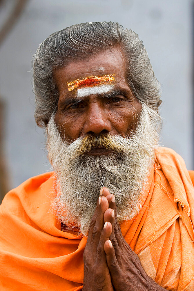 Holy Man, Madurai, Tamil Nadu, India, Asia