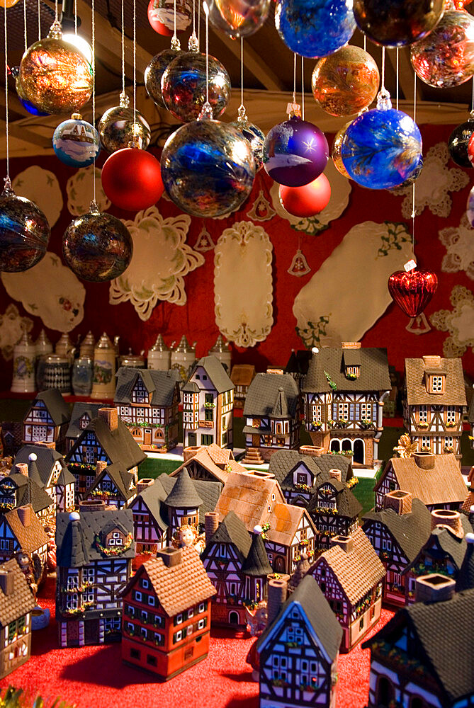 Christmas decoration stall, Berlin, Germany, Europe