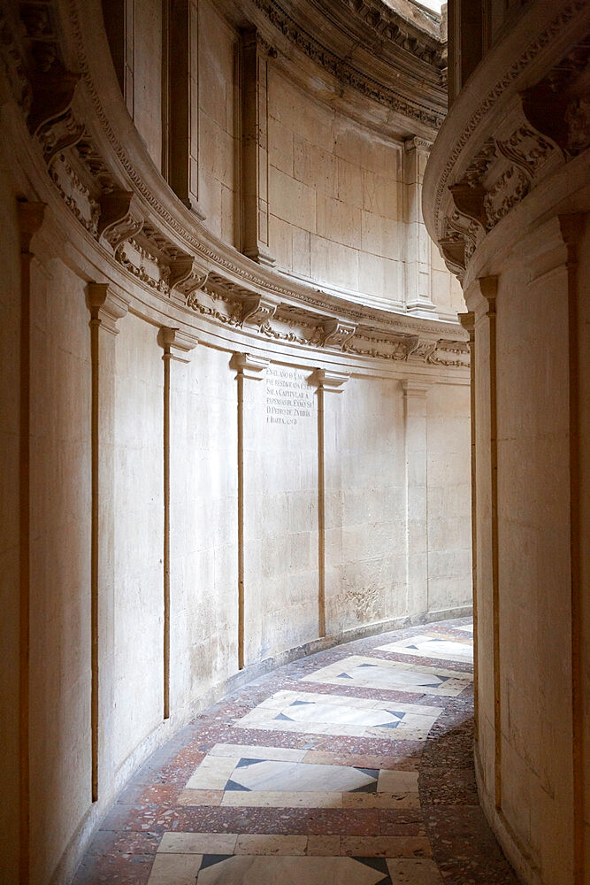 Seville Cathedral passageway, Seville, Andalucia, Spain, Europe