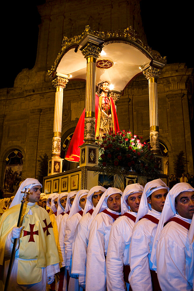 Palm Sunday procession, Enna, Sicily, Italy, Europe