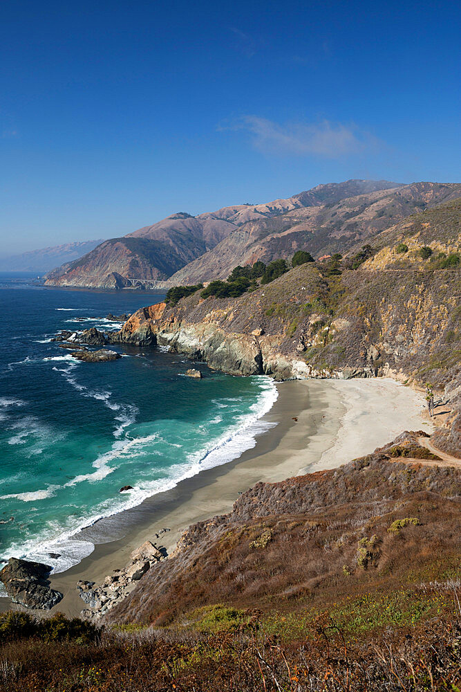 Coastline near Lucia, Big Sur, Monterey County, California, United States of America, North America