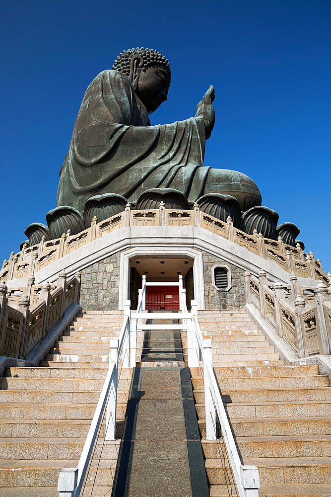 Big Buddha, Po Lin Monastery, Ngong Ping, Lantau Island, Hong Kong, China, Asia