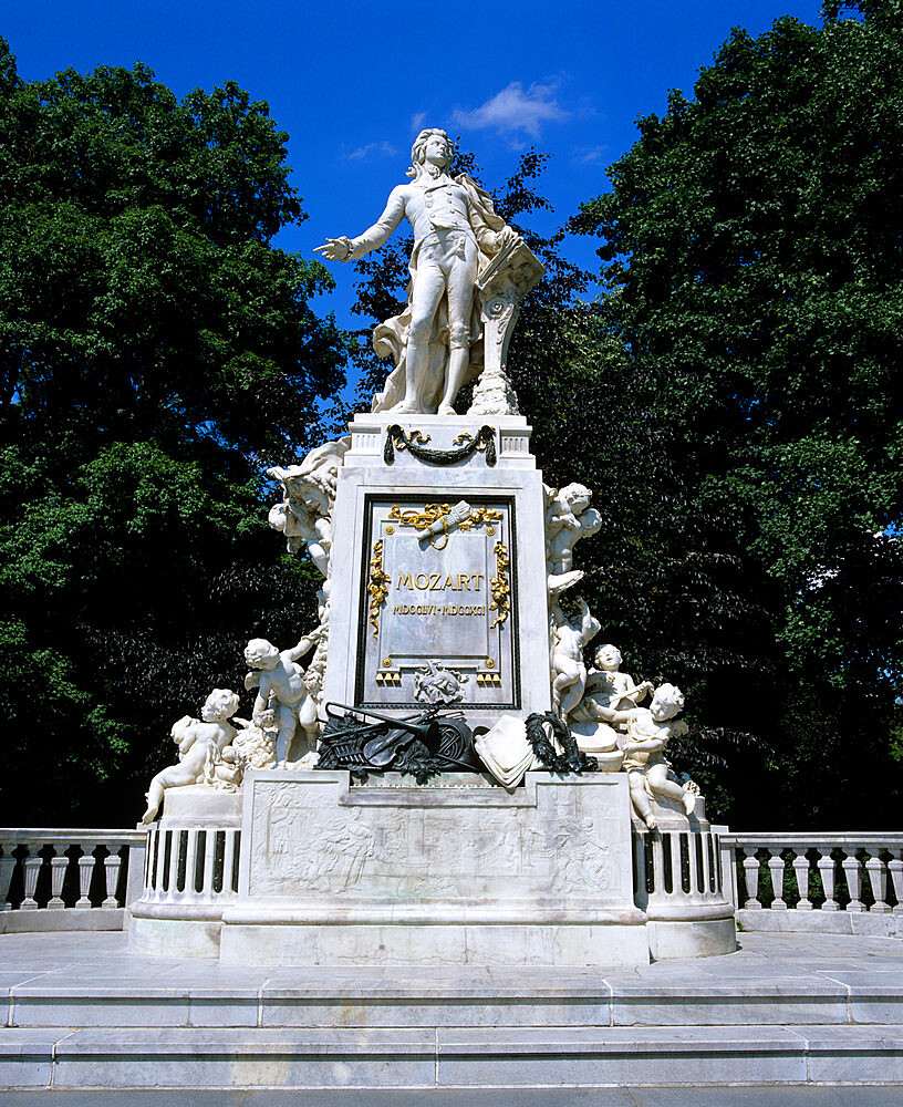 Statue of Mozart, Vienna, Austria, Europe