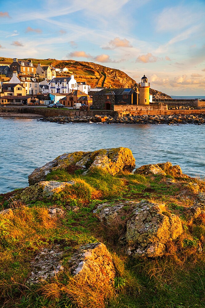 Portpatrick harbour on the Scottish west coast, Portpatrick, Dumfries and Galloway, Scotland, United Kingdom, Europe