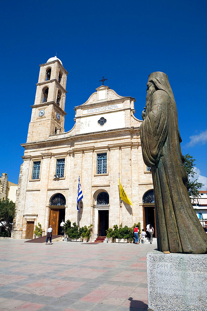 The Cathedral, Platia Mitropoleos, Chania (Hania), Chania region, Crete, Greek Islands, Greece, Europe