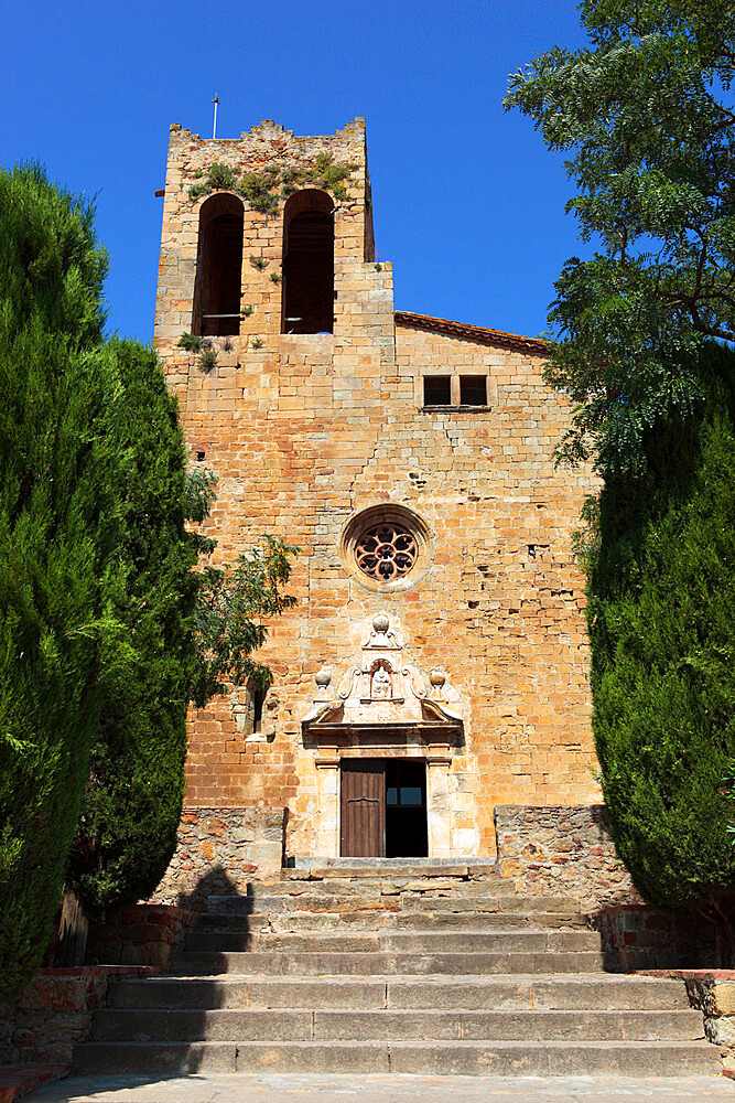 Sant Pere Church, Pals, Costa Brava, Catalonia, Spain, Europe