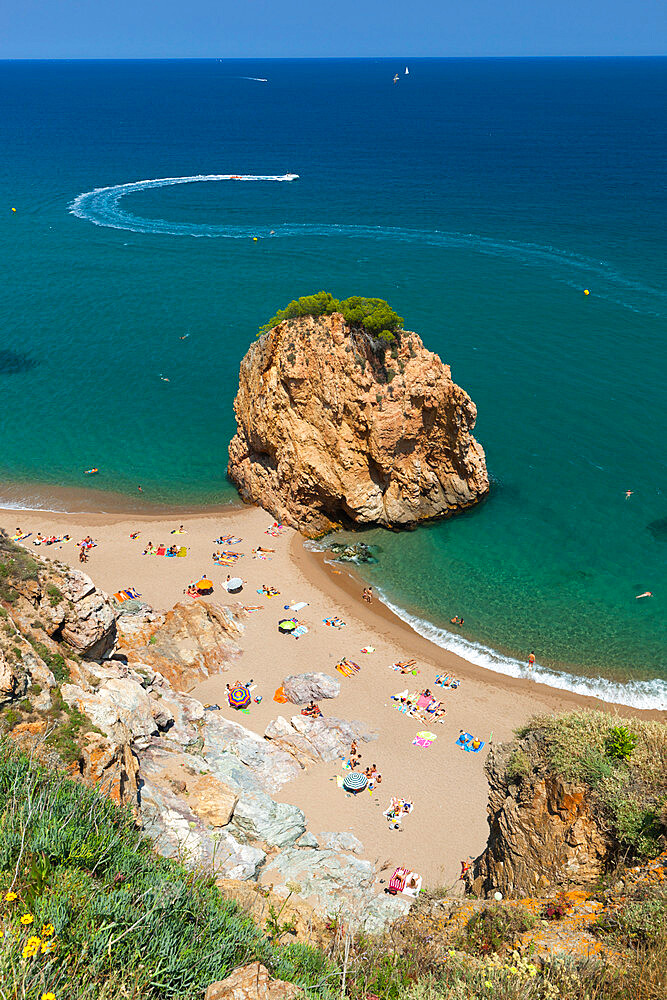 Illa Roja beach, Sa Riera, near Begur, Costa Brava, Catalonia, Spain, Mediterranean, Europe