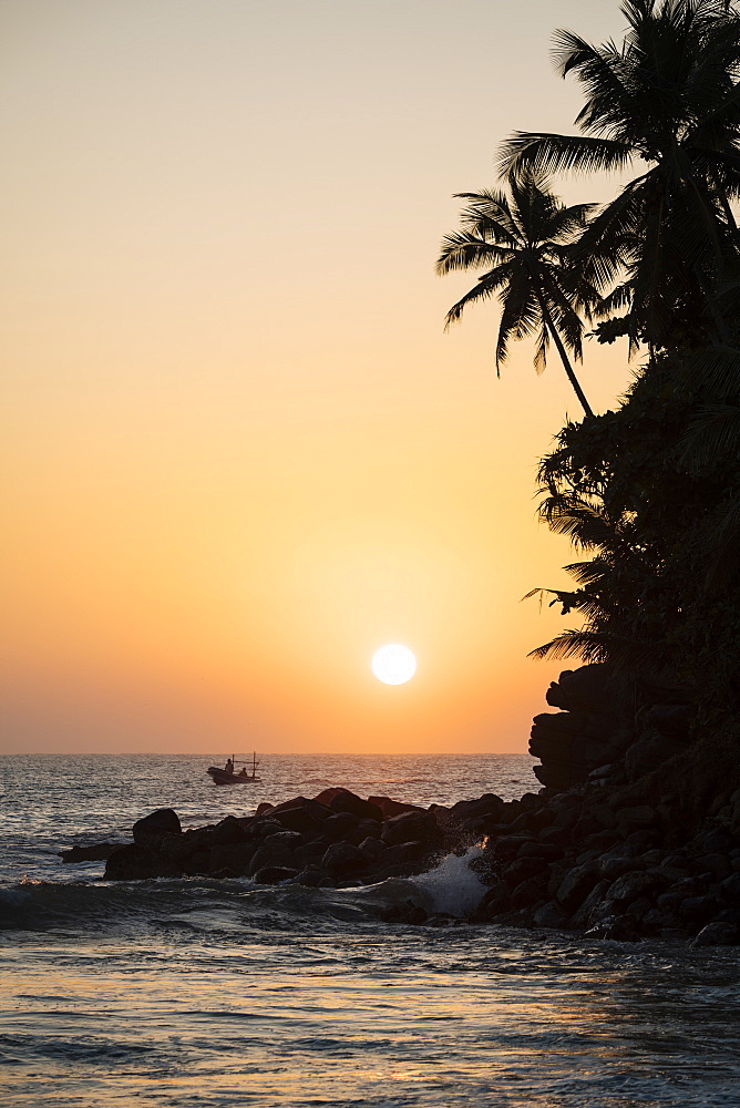 Sunrise at Talalla Beach, South Coast, Sri Lanka, Asia