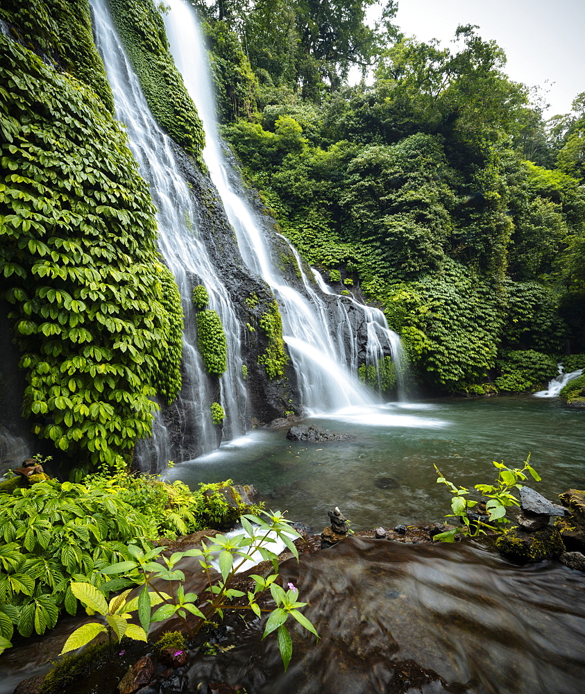 Banyumala Twin Waterfalls, Wanagiri, Buleleng, Bali, Indonesia, Southeast Asia, Asia