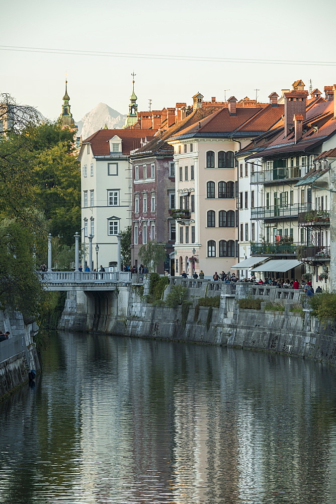 Ljubljanica Canal, Old Town, Ljubljana, Slovenia, Europe