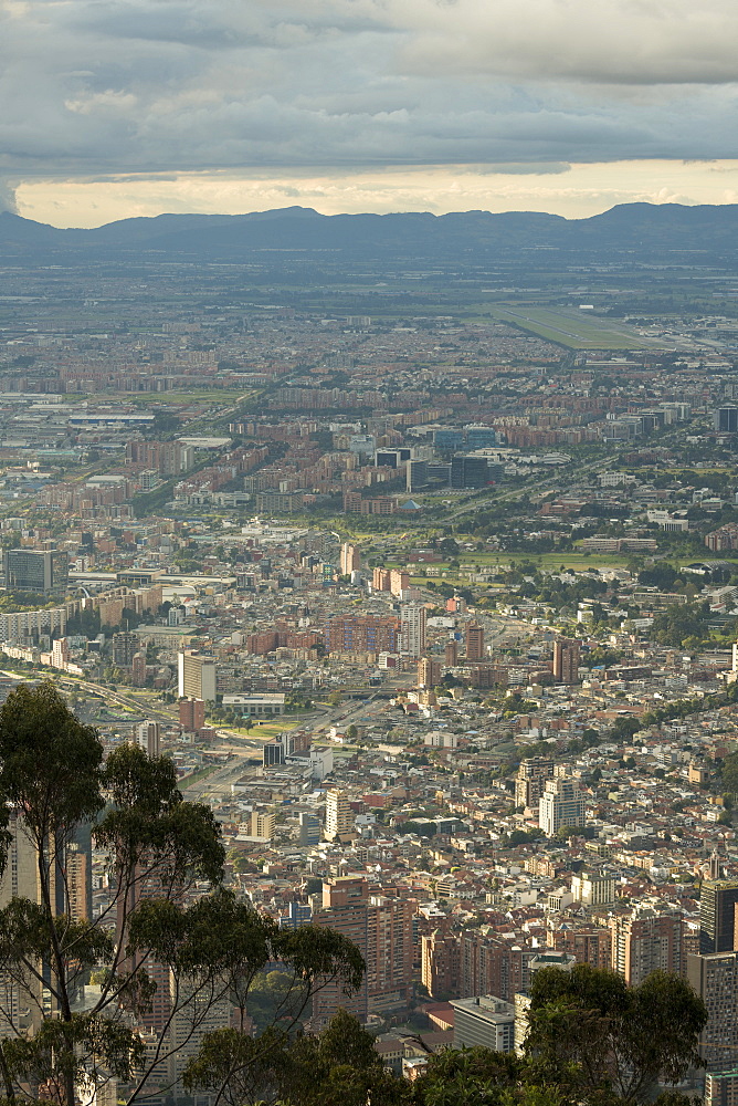 View from Cerro Monserrate, Bogota, Cundinamarca, Colombia, South America