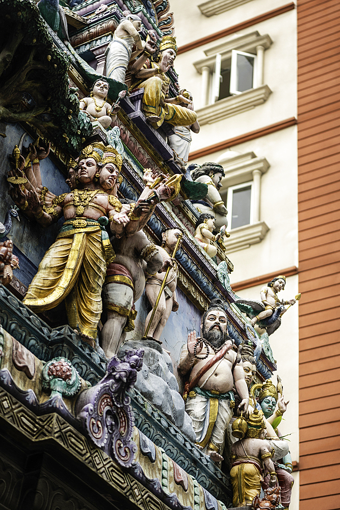 Sri Veeramakaliamman Hindu Temple, Little India, Singapore, Southeast Asia, Asia