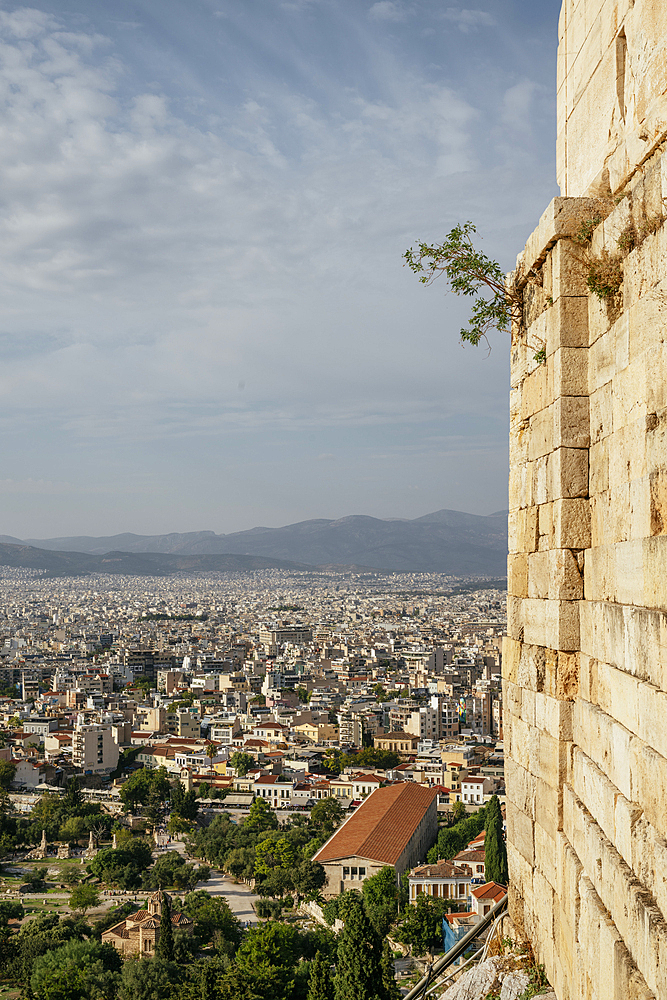 View of Athens from The Acropolis, Athens, Greece